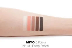 MIYO Five Points Palette, paleta cieni do powiek, 10 Fancy Peach, 6,5 g