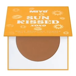 MIYO Sun Kissed Powder, matowy puder brązujący, 01 Warm Bronze, 10 g