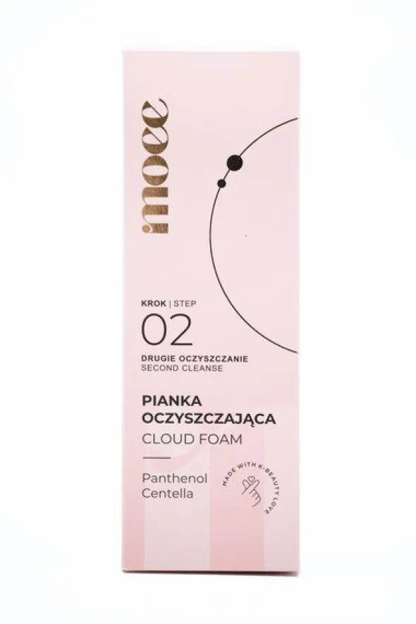 Moee Cloud Foam, delikatna pianka oczyszczająca do twarzy, 150 ml