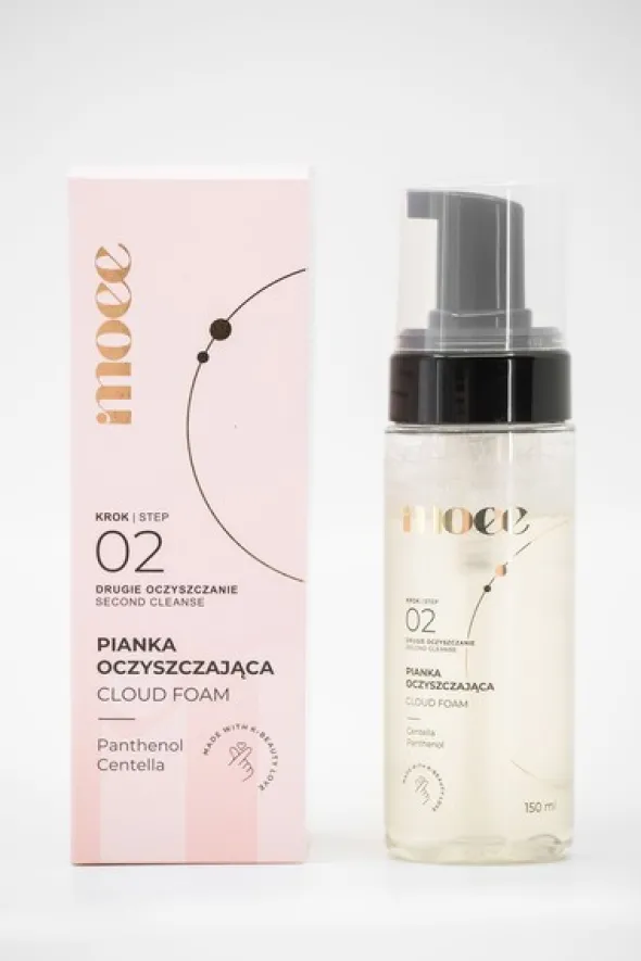 Moee Cloud Foam, delikatna pianka oczyszczająca do twarzy, 150 ml