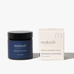 Mokosh aktywny peeling do twarzy, róża z jagodą, 60 ml
