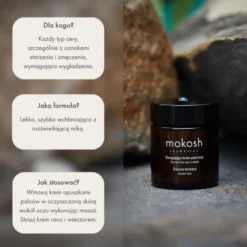 Mokosh, korygujący krem pod oczy, zielona herbata, 30 ml