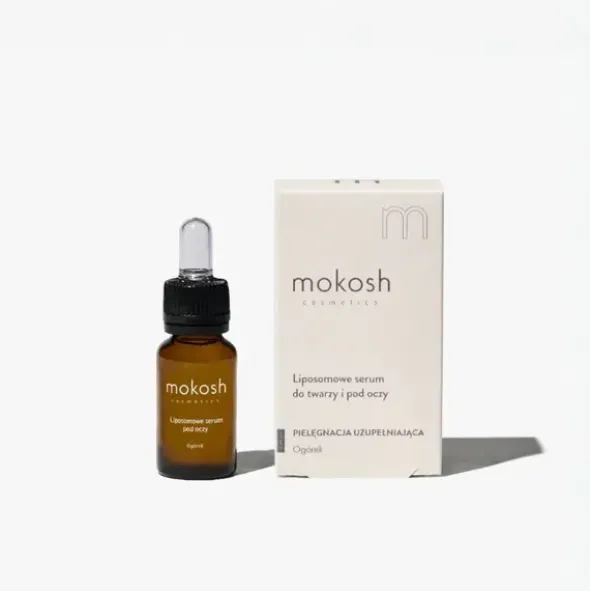 Mokosh, liposomowe serum do twarzy i pod oczy, ogórek, 12 ml