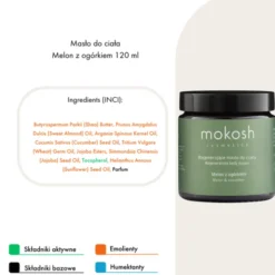 Mokosh, masło do ciała melon z ogórkiem, 120ml