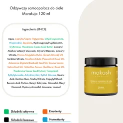 Mokosh, odżywczy samoopalacz do ciała Marakuja, krem, 120 ml