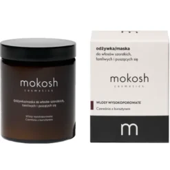Mokosh, odżywka/maska do włosów szorstkich, łamliwych i puszących się, czereśnia z bursztynem, 180 ml