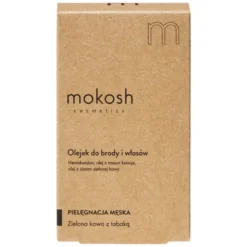 Mokosh, olejek do brody i włosów zielona kawa z tabaką, 30 ml