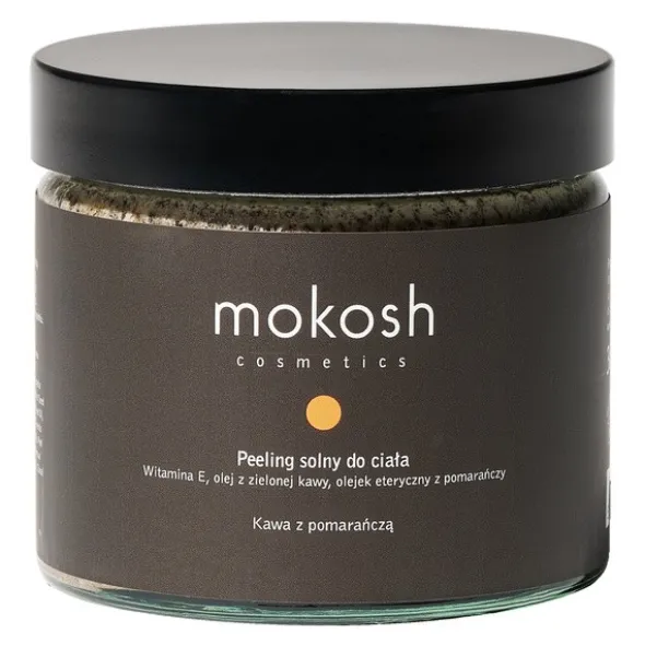 Mokosh, peeling solny do ciała Kawa z pomarańczą, 300g