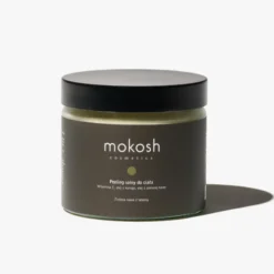 Mokosh, peeling solny do ciała Zielona kawa z tabaką, 300 g