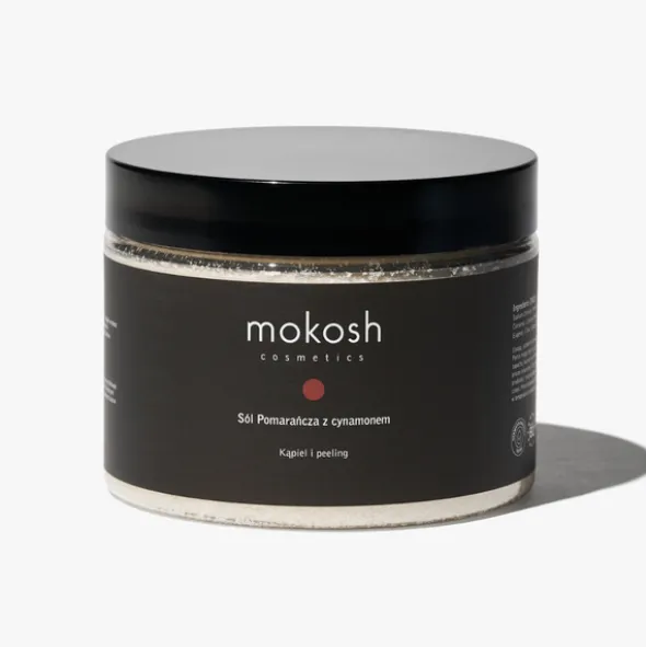 Mokosh, sól do kąpieli i peelingu Pomarańcza z cynamonem, 600 g