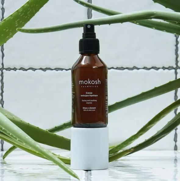Mokosh, tonująco-łagodząca esencja Mięta z aloesem, 100 ml