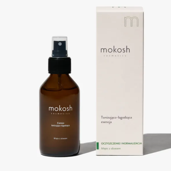 Mokosh, tonująco-łagodząca esencja Mięta z aloesem, 100 ml