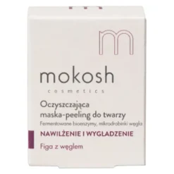 Mokosh, Wygładzająco-oczyszczająca maska do twarzy, figa z węglem, 15 ml