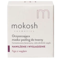 Mokosh, wygładzająco-oczyszczająca maska do twarzy Figa z węglem, 60 ml