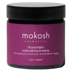 Mokosh, wygładzająco-oczyszczająca maska do twarzy Figa z węglem, 60 ml