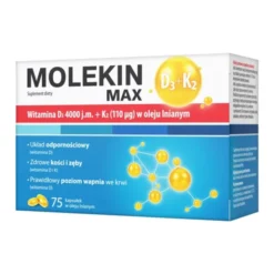 Molekin D3 + K2 MAX w oleju lnianym, kapsułki, 75 szt.