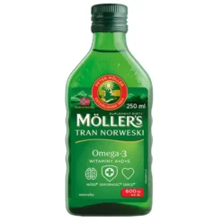 Mollers Tran Norweski naturalny, płyn, 250 ml