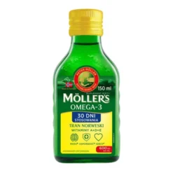 Moller`s Tran Norweski o aromacie cytrynowym, płyn, 150 ml