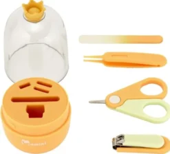 Momini BabyNail, zestaw do pielęgnacji paznokci niemowląt, żółty, 1 zestaw