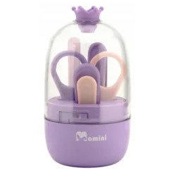 Momini BabyNail, zestaw do pielęgnacji paznokci niemowląt, fioletowy, 1 zestaw
