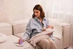 Momini BabyNail, zestaw do pielęgnacji paznokci niemowląt, fioletowy, 1 zestaw