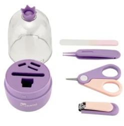 Momini BabyNail, zestaw do pielęgnacji paznokci niemowląt, fioletowy, 1 zestaw