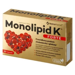 Monolipid K Forte, kapsułki wegetariańskie, 30 szt.