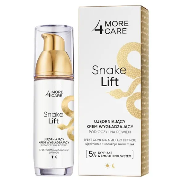 More4Care Snake Lift, ujędrniający krem wygładzający pod oczy i na powieki, 35 ml
