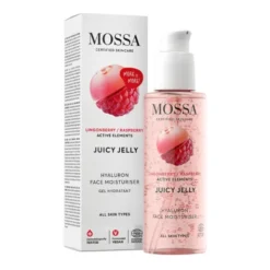 Mossa, hialuronowa galaretka nawilżająca z maliną i borówką, 100 ml