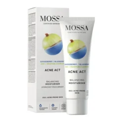 Mossa, krem równoważąco-nawilżający z agrestem i borówką, 50 ml