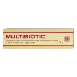 Multibiotic, (5 mg + 10 mg + 0,833 mg)/g, maść, 3 g