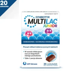 Multilac Junior synbiotyk (probiotyk + prebiotyk), 20 szt