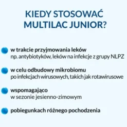 Multilac Junior synbiotyk (probiotyk + prebiotyk), 20 szt