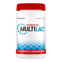 Multilac, kapsułki, synbiotyk (probiotyk +prebiotyk), 50 szt.