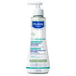 Mustela Stelatopia+, krem uzupełniający lipidy, przeciwświądowy, 300 ml