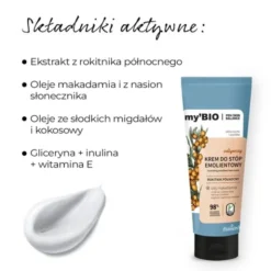 my'BIO, krem, do stóp, emolientowy, 100 ml