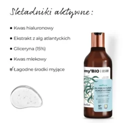 my'BIO, nawilżający żel pod prysznic, humektantowy, 500 ml