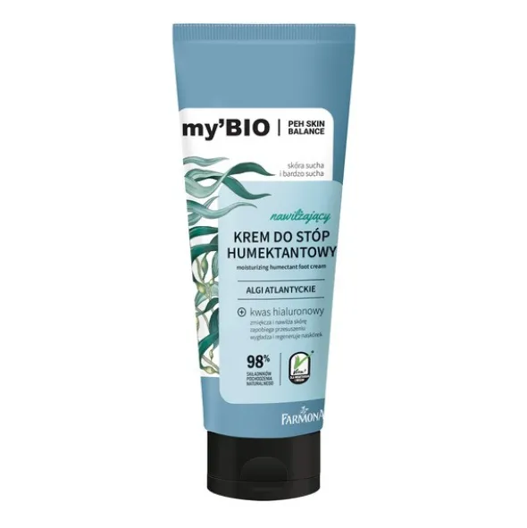 my'BIO, nawilżający krem do stóp, humektantowy, 100 ml