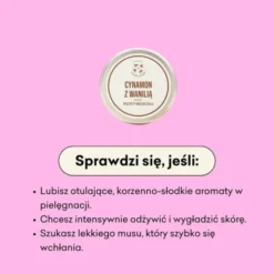 Mydlarnia 4 Szpaki, Cynamon z Wanilią, mus do ciała, 150 ml