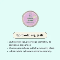 Mydlarnia 4 Szpaki Cytryna i Jałowiec, rozświetlający mus do ciała, 150 ml