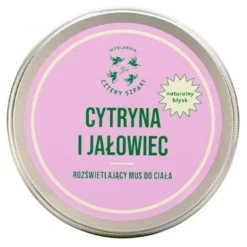 Mydlarnia 4 Szpaki Cytryna i Jałowiec, rozświetlający mus do ciała, 150 ml
