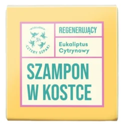 Mydlarnia 4 Szpaki, Eukaliptus Cytrynowy, regenerujacy szampon w kostce, 75 g