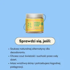 Mydlarnia 4 Szpaki, Eukaliptus Cytrynowy, naturalny dezodorant z kremie, 60 ml