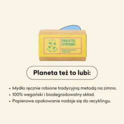Mydlarnia 4 Szpaki, Eukaliptus Cytrynowy, naturalne mydło w kostce, 110 g