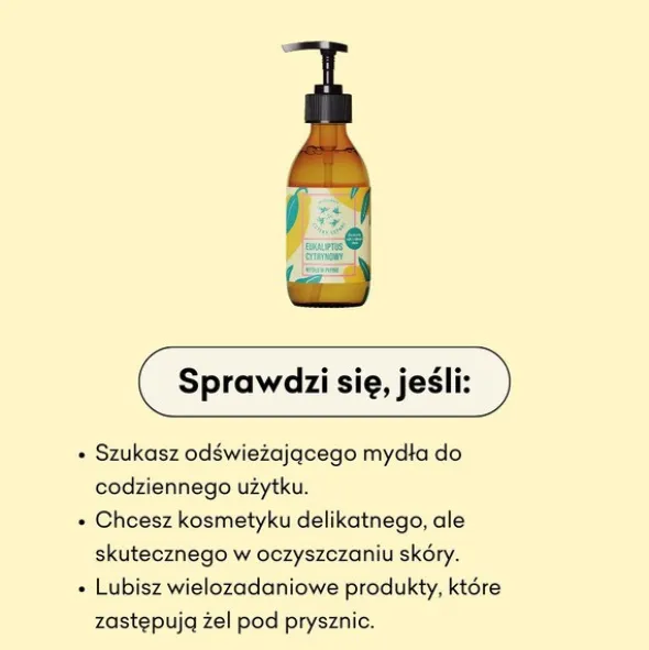 Mydlarnia 4 Szpaki, Eukaliptus Cytrynowy, naturalne mydło w płynie, 300 ml