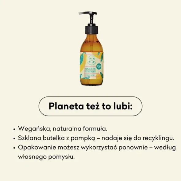 Mydlarnia 4 Szpaki, Eukaliptus Cytrynowy, naturalne mydło w płynie, 300 ml