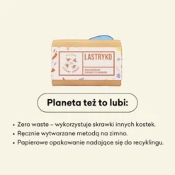 Mydlarnia 4 Szpaki, Lastryko, naturalne mydło zero waste, 110 g