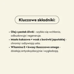 Mydlarnia 4 Szpaki, Śliwka i Kardamon, balsam do ust, 15 ml