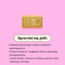 Mydlarnia 4 Szpaki, Melisa i Dynia, naturalne mydło peelingujące, 320 g