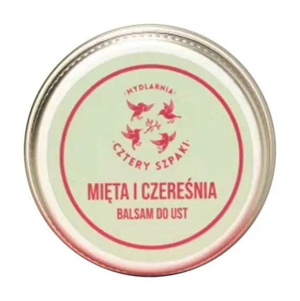 Mydlarnia 4 Szpaki, Mięta i Czereśnia, balsam do ust, 15 ml